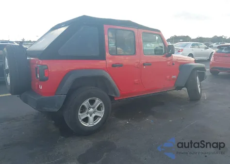2020 Jeep Wrangler Unlimited Sport S 4X4 from USA, damaged, VIN 1C4HJXDN8LW346801
